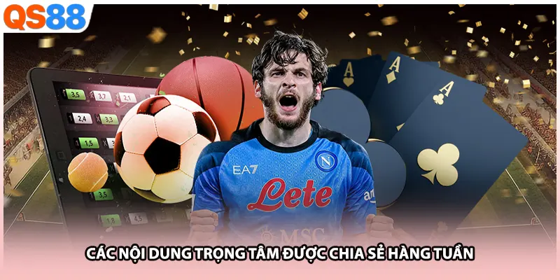 Các nội dung trọng tâm được chia sẻ hàng tuần