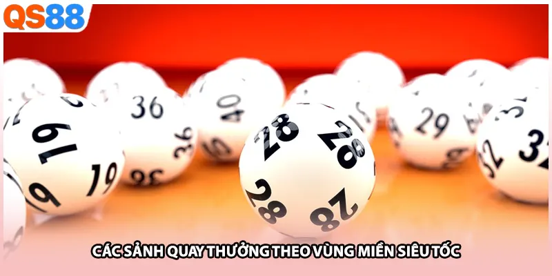 Các sảnh quay thưởng theo vùng miền siêu tốc