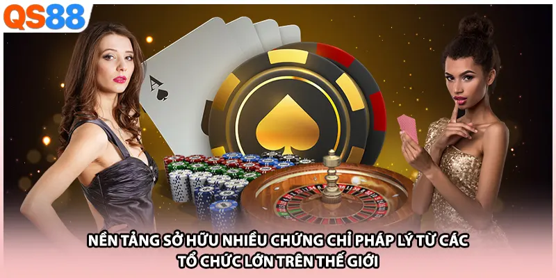 Nền tảng sở hữu nhiều chứng chỉ pháp lý từ các tổ chức lớn trên thế giới